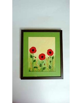 Happy Threads Frames With Artwork and Crochet Motifs (Green & Red) Happy Threads Frames With Artwork and Crochet Motifs (Green & Red)